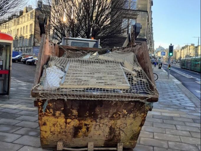 16-yard skip hire in Edinburgh, click here for 16-yard skip hire prices and delivery availability in the Edinburgh area